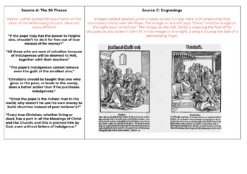 Reformation Task Cards by Casa de Historia | Teachers Pay Teachers