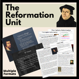 Reformation Unit: PPT, Test, Activities, Readings, & Proje