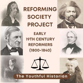 Preview of Reforming Society Project - PBL 19th century Second Great Awakening high school