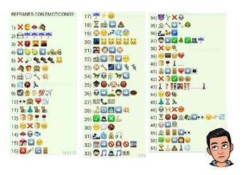 Refranes con emoticonos by Profejocheeee Store | TpT