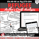 Refugee Author's Craft Task Cards Chapters 46, 47, 48 (pg.