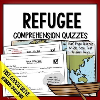 Preview of Refugee Chapter Questions (Refugee Comprehension Question) Refugee by Alan Gratz