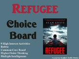Refugee Choice Board Novel Study Activities Menu Book Proj