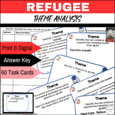 Refugee Close Read Task Cards: Theme Analysis