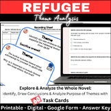 Refugee Close Read Task Cards: Theme Analysis