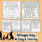 Refugee Coloring Pages Writing Activities Kindergarten Pop