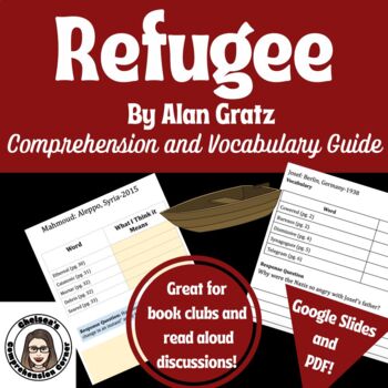 Preview of Refugee Comprehension Questions and Vocabulary Guide (Google and PDF)