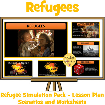 Preview of Refugee Simulation Pack - 8 Scenarios, Worksheets