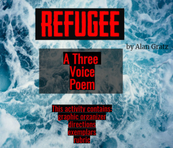 Preview of Refugee by Alan Gratz - 3 Voice Poem- Poetry Culminating Activity/Project