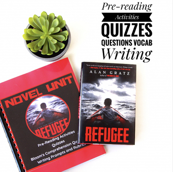 Preview of Refugee by Alan Gratz DIGITAL+ Print Novel Study with lessons