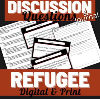Preview of Refugee by Alan Gratz Reading Comprehension Questions/ Read Aloud Discussion