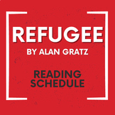 Refugee by Alan Gratz Reading Schedule