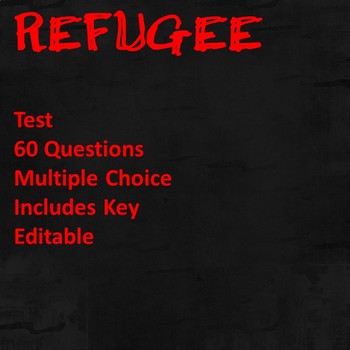 Preview of Refugee by Alan Gratz Test Editable