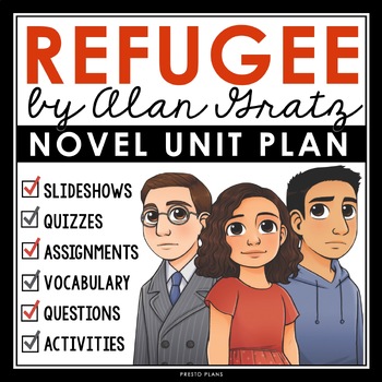 Preview of Refugee by Alan Gratz Unit Plan - Novel Study Reading Unit