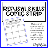 Refusal Skills Comic Strip | Peer Pressure | Family Consum