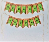 Peach and Green Classroom Signs and Decor