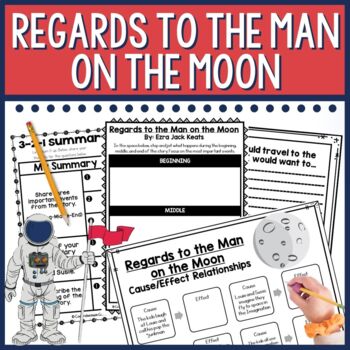 Preview of Regards to the Man on the Moon by Ezra Jack Keats Reading and Writing Activities