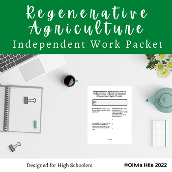 Preview of Regenerative Organic Agriculture Independent Worksheet Packet