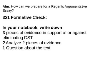 argument essay english regents