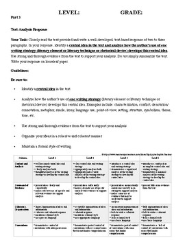 global 10 regents essay rubric