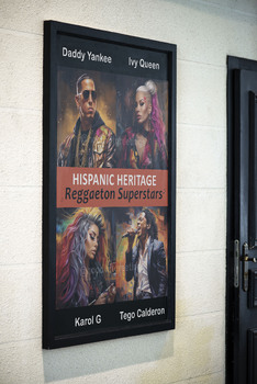 Reggaeton Superstars Posters (Daddy Yankee, Ivy Queen, Karol G, Tego  Calderon)