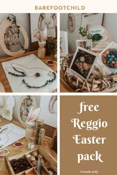 Preview of Reggio Emillia EASTER pack - provocations - Nature inspired
