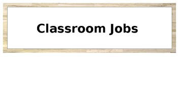 Preview of Reggio Inspired Classroom Job Board