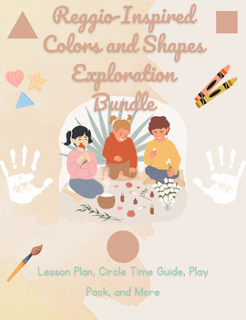 Preview of Reggio Toddler Shapes and Colors Exploration Bundle