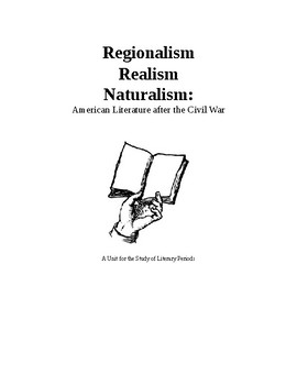 Preview of American Literature: Regionalism, Realism, Naturalism VA 2017 SOLs, Common Core