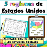 Regions of the United States Maps Spanish Regiones de Esta