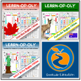 Regions - "Learn-op-oly" Student-Created Game Template & R