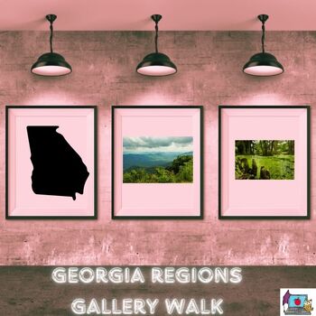 Preview of Regions of Georgia Gallery Walk~SS8G1~NO Prep~Print and Go, Engaging Activity