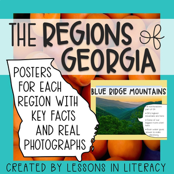 Preview of Regions of Georgia Posters