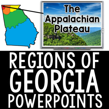 Preview of Regions of Georgia PowerPoints and Review