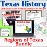 Regions of Texas Bundle with Lesson Plans