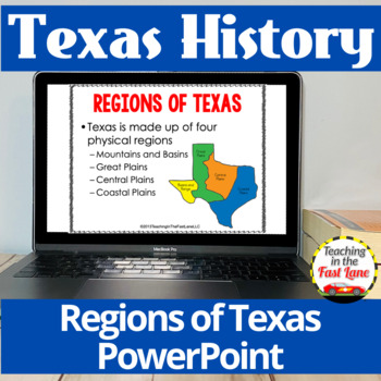 Preview of Regions of Texas PowerPoint - Texas History - Texas Regions 4th Grade TX History