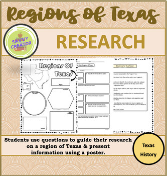 Preview of Regions of Texas Research and Poster