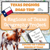 Regions of Texas Road trip / Social Studies and Geography 