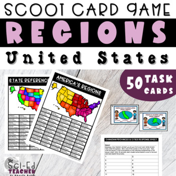 Preview of Regions of the US Scoot Cards