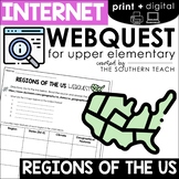 Regions of the US WebQuest - Internet Scavenger Hunt Activity