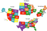 Regions of the USA Geography Activities (Preschool and Spe