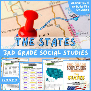 Preview of Regions of the United States Activity & Answer Key 3rd Grade Social Studies
