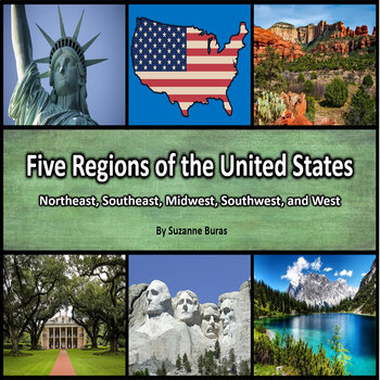 Preview of Regions of the United States: Northeast, Southeast, Midwest, Southwest, West