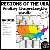 Regions of the United States Reading Comprehension Workshe