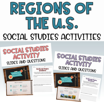 Regions of the United States Social Studies Activities by MissBreenQueen