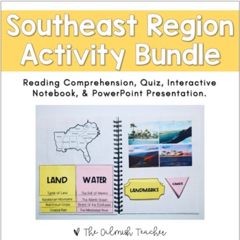 Preview of Regions of the United States: Southeast Region Activity Bundle