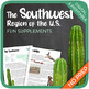 Regions of the United States: The Southwest Region by Thematic Worksheets