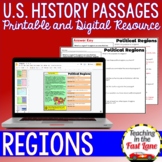 Regions of the United States - US History Reading Comprehe