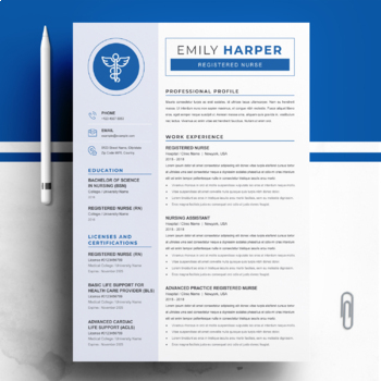 Preview of Registered Nurse Resume/CV Template