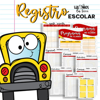 Preview of Registro Escolar